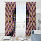 Aotearoa Atua Rongomatane Window Curtain God Of Cultivated Foods Koru Patterns