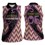 Custom Aotearoa Atua Rongomatane Women Sleeveless Polo Shirt God Of Cultivated Foods Koru Patterns