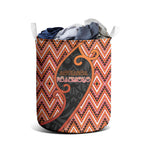 Aotearoa Atua Ruaumoko Laundry Basket God Of Volcanoes Koru Patterns