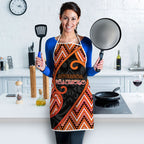Aotearoa Atua Ruaumoko Apron God Of Volcanoes Koru Patterns