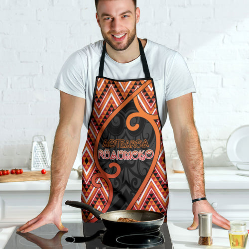 Aotearoa Atua Ruaumoko Apron God Of Volcanoes Koru Patterns