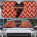Aotearoa Atua Ruaumoko Auto Sun Shade God Of Volcanoes Koru Patterns