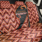 Aotearoa Atua Ruaumoko Back Car Seat Cover God Of Volcanoes Koru Patterns