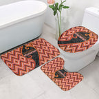 Aotearoa Atua Ruaumoko Bathroom Set God Of Volcanoes Koru Patterns