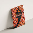 Aotearoa Atua Ruaumoko Canvas Wall Art God Of Volcanoes Koru Patterns