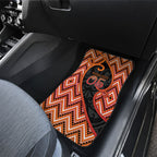 Custom Aotearoa Atua Ruaumoko Car Mats God Of Volcanoes Koru Patterns