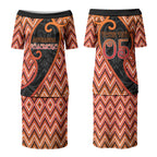 Custom Aotearoa Atua Ruaumoko Couples Matching Puletasi and Hawaiian Shirt God Of Volcanoes Koru Patterns