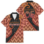 Custom Aotearoa Atua Ruaumoko Family Matching Off Shoulder Short Dress and Hawaiian Shirt God Of Volcanoes Koru Patterns