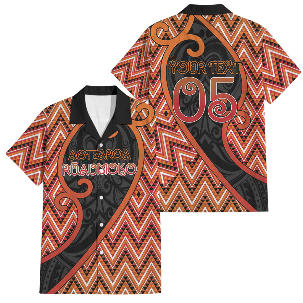 Custom Aotearoa Atua Ruaumoko Family Matching Tank Maxi Dress and Hawaiian Shirt God Of Volcanoes Koru Patterns