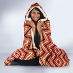 Aotearoa Atua Ruaumoko Hooded Blanket God Of Volcanoes Koru Patterns