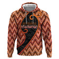 Custom Aotearoa Atua Ruaumoko Hoodie God Of Volcanoes Koru Patterns