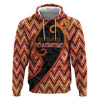 Custom Aotearoa Atua Ruaumoko Hoodie God Of Volcanoes Koru Patterns