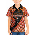 Custom Aotearoa Atua Ruaumoko Kid Hawaiian Shirt God Of Volcanoes Koru Patterns