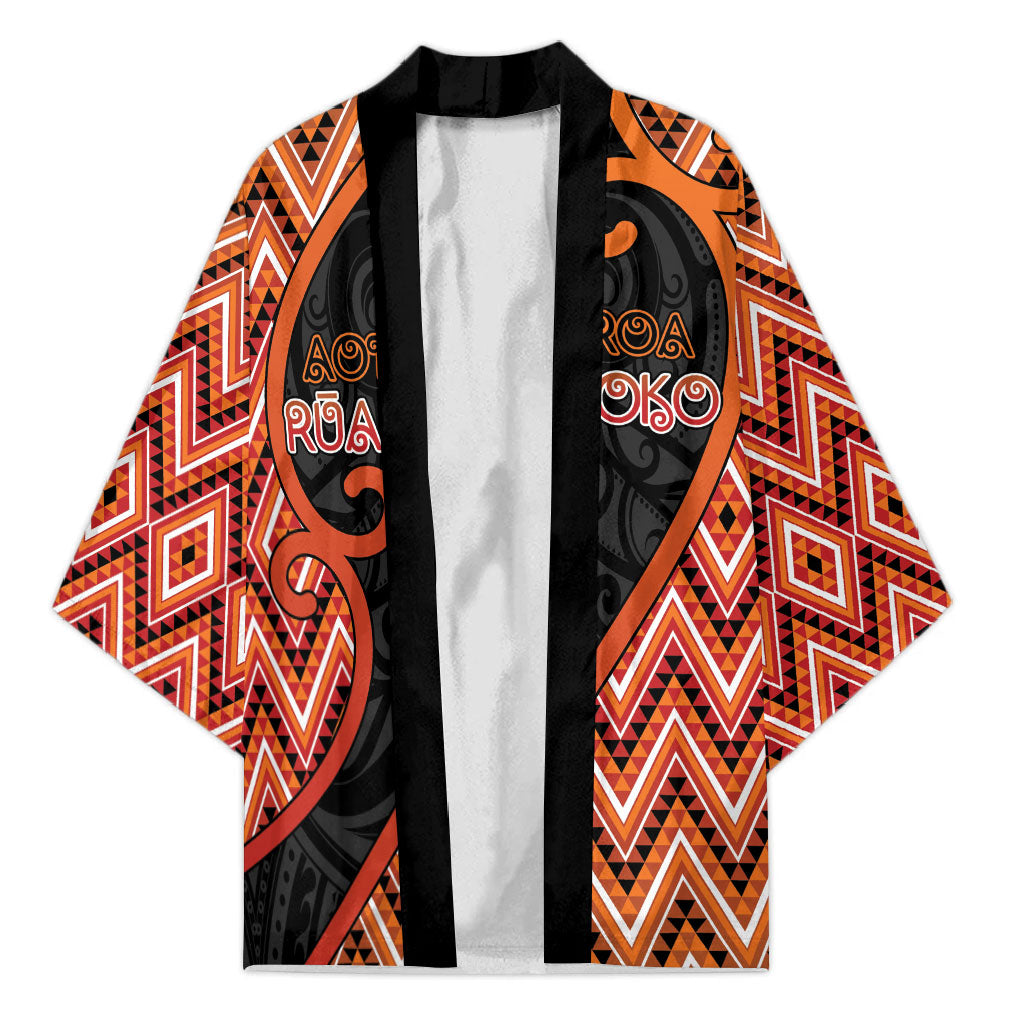Custom Aotearoa Atua Ruaumoko Kimono God Of Volcanoes Koru Patterns