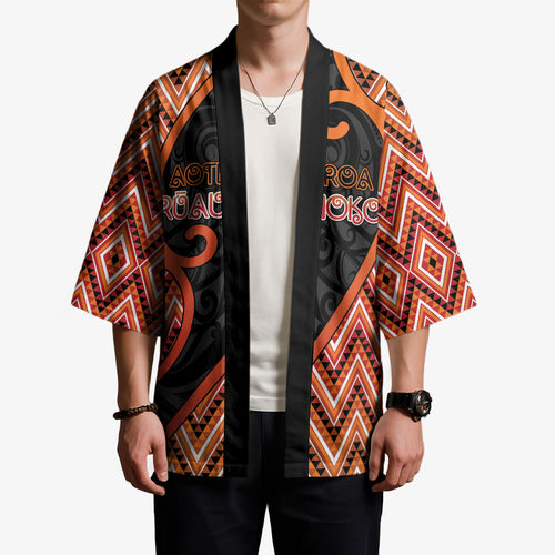 Custom Aotearoa Atua Ruaumoko Kimono God Of Volcanoes Koru Patterns