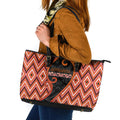Aotearoa Atua Ruaumoko Leather Tote Bag God Of Volcanoes Koru Patterns