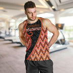 Custom Aotearoa Atua Ruaumoko Men Tank Top God Of Volcanoes Koru Patterns