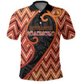 Custom Aotearoa Atua Ruaumoko Polo Shirt God Of Volcanoes Koru Patterns