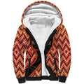 Custom Aotearoa Atua Ruaumoko Sherpa Hoodie God Of Volcanoes Koru Patterns