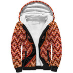 Custom Aotearoa Atua Ruaumoko Sherpa Hoodie God Of Volcanoes Koru Patterns