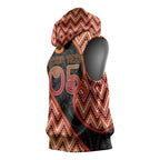 Custom Aotearoa Atua Ruaumoko Sleeveless Hoodie God Of Volcanoes Koru Patterns