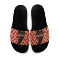 Aotearoa Atua Ruaumoko Slide Sandals God Of Volcanoes Koru Patterns