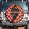 Aotearoa Atua Ruaumoko Spare Tire Cover God Of Volcanoes Koru Patterns