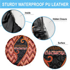 Aotearoa Atua Ruaumoko Spare Tire Cover God Of Volcanoes Koru Patterns