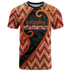 Custom Aotearoa Atua Ruaumoko T Shirt God Of Volcanoes Koru Patterns