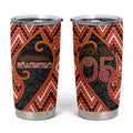 Custom Aotearoa Atua Ruaumoko Tumbler Cup God Of Volcanoes Koru Patterns