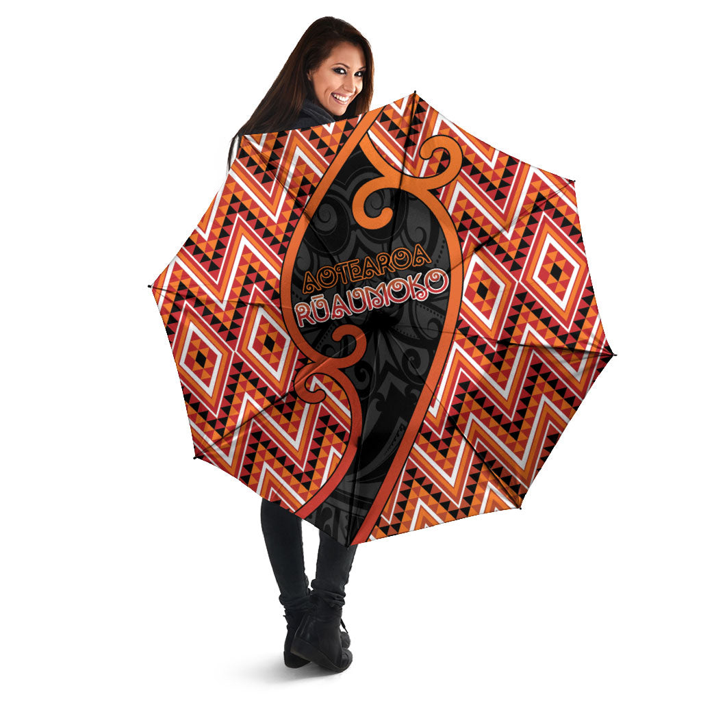 Aotearoa Atua Ruaumoko Umbrella God Of Volcanoes Koru Patterns