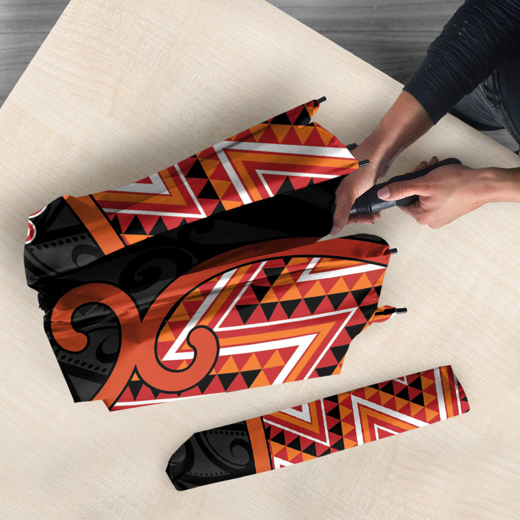 Aotearoa Atua Ruaumoko Umbrella God Of Volcanoes Koru Patterns