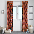 Aotearoa Atua Ruaumoko Window Curtain God Of Volcanoes Koru Patterns