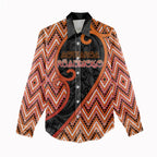 Custom Aotearoa Atua Ruaumoko Women Casual Shirt God Of Volcanoes Koru Patterns