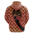 Custom Aotearoa Atua Ruaumoko Zip Hoodie God Of Volcanoes Koru Patterns