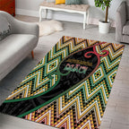 Aotearoa Atua Maui Area Rug Demigod Hero And Trickster Koru Patterns