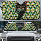 Aotearoa Atua Maui Auto Sun Shade Demigod Hero And Trickster Koru Patterns