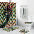 Aotearoa Atua Maui Bathroom Set Demigod Hero And Trickster Koru Patterns