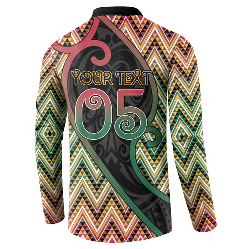 Custom Aotearoa Atua Maui Button Sweatshirt Demigod Hero And Trickster Koru Patterns