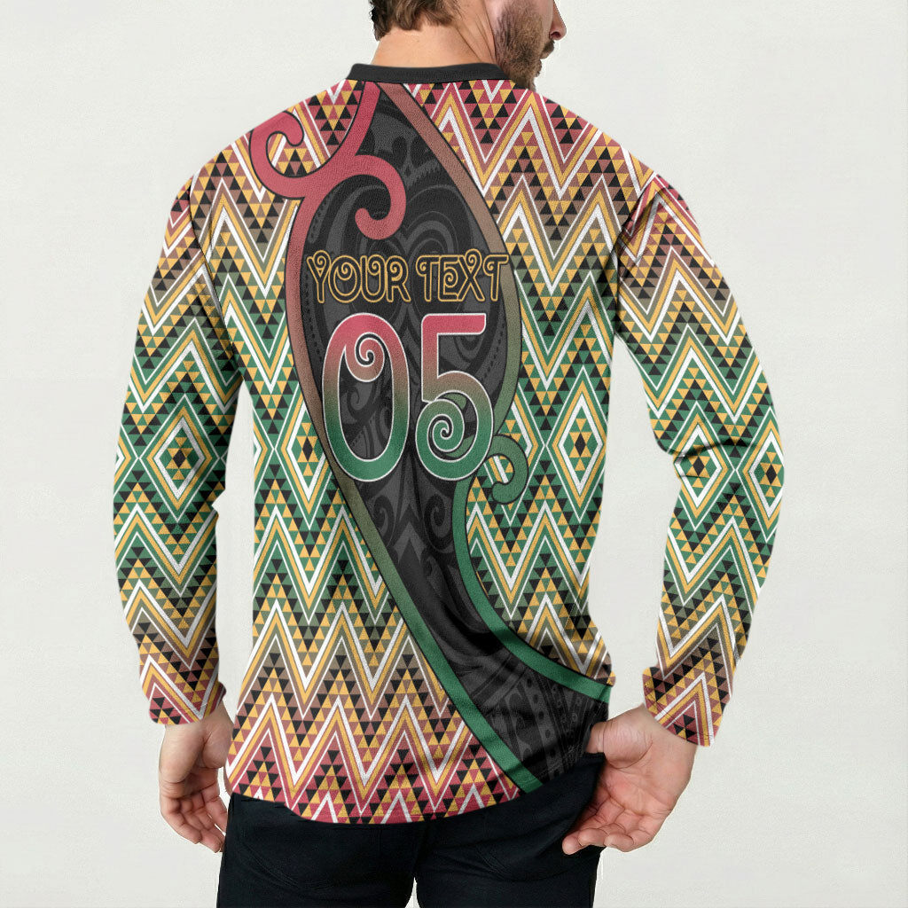 Custom Aotearoa Atua Maui Button Sweatshirt Demigod Hero And Trickster Koru Patterns