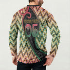 Custom Aotearoa Atua Maui Button Sweatshirt Demigod Hero And Trickster Koru Patterns