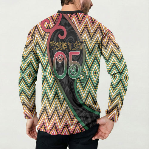 Custom Aotearoa Atua Maui Button Sweatshirt Demigod Hero And Trickster Koru Patterns