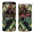 Custom Aotearoa Atua Maui 4 in 1 Can Cooler Tumbler Demigod Hero And Trickster Koru Patterns