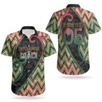 Custom Aotearoa Atua Maui Couples Matching Mermaid Dress and Hawaiian Shirt Demigod Hero And Trickster Koru Patterns