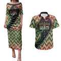 Custom Aotearoa Atua Maui Couples Matching Puletasi and Hawaiian Shirt Demigod Hero And Trickster Koru Patterns