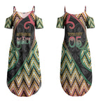 Custom Aotearoa Atua Maui Couples Matching Summer Maxi Dress and Hawaiian Shirt Demigod Hero And Trickster Koru Patterns