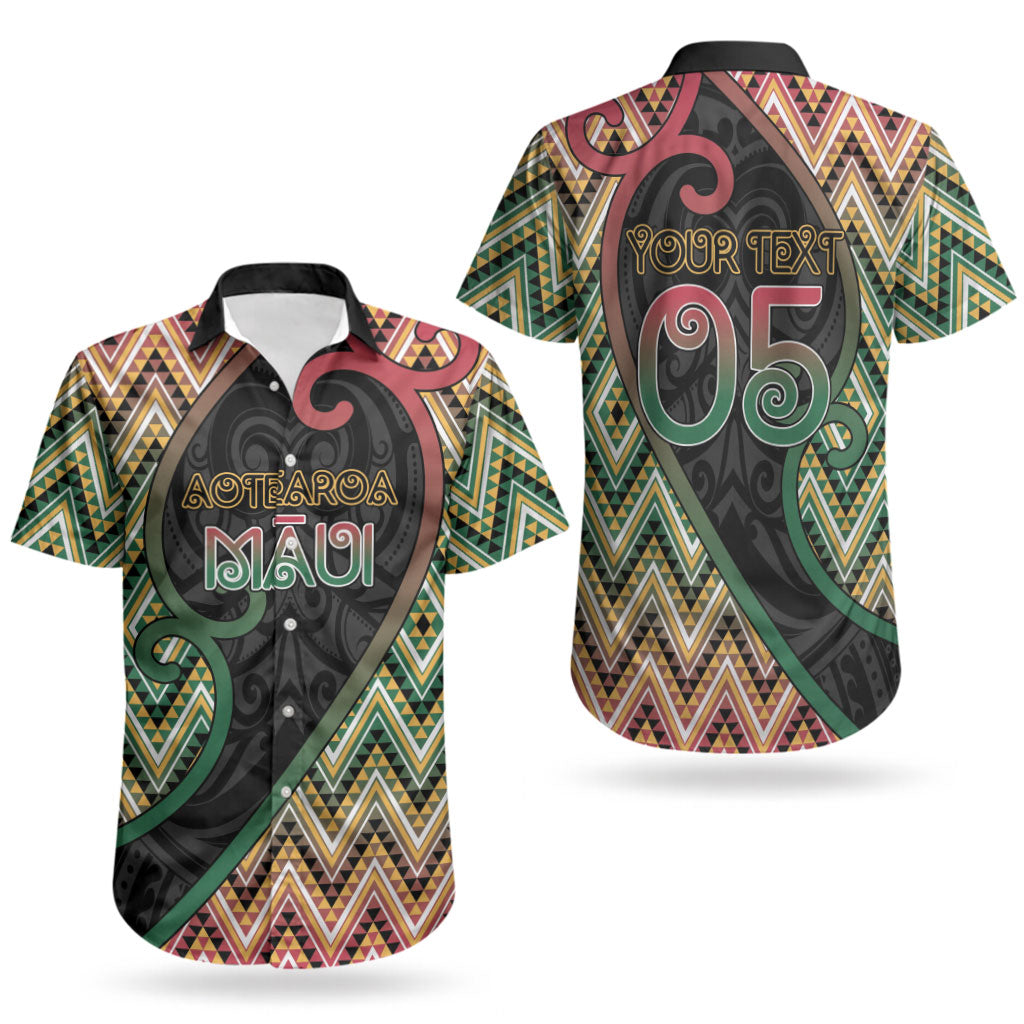 Custom Aotearoa Atua Maui Couples Matching Tank Maxi Dress and Hawaiian Shirt Demigod Hero And Trickster Koru Patterns