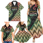 Custom Aotearoa Atua Maui Family Matching Summer Maxi Dress and Hawaiian Shirt Demigod Hero And Trickster Koru Patterns