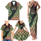 Custom Aotearoa Atua Maui Family Matching Tank Maxi Dress and Hawaiian Shirt Demigod Hero And Trickster Koru Patterns