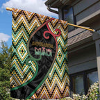 Aotearoa Atua Maui Garden Flag Demigod Hero And Trickster Koru Patterns